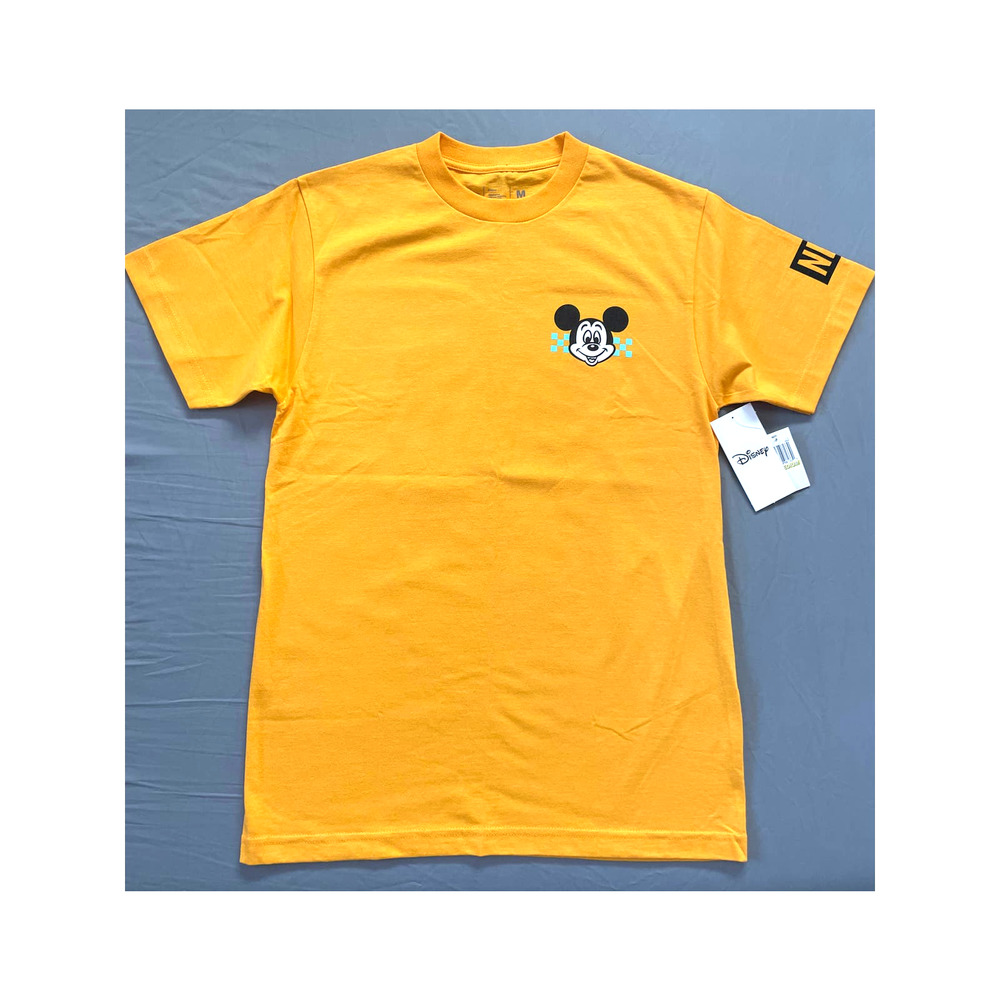 Neff x Disney Mickey Mouse 80's Style Tee Shirt Mens Medium Yellow NWT T-shirt